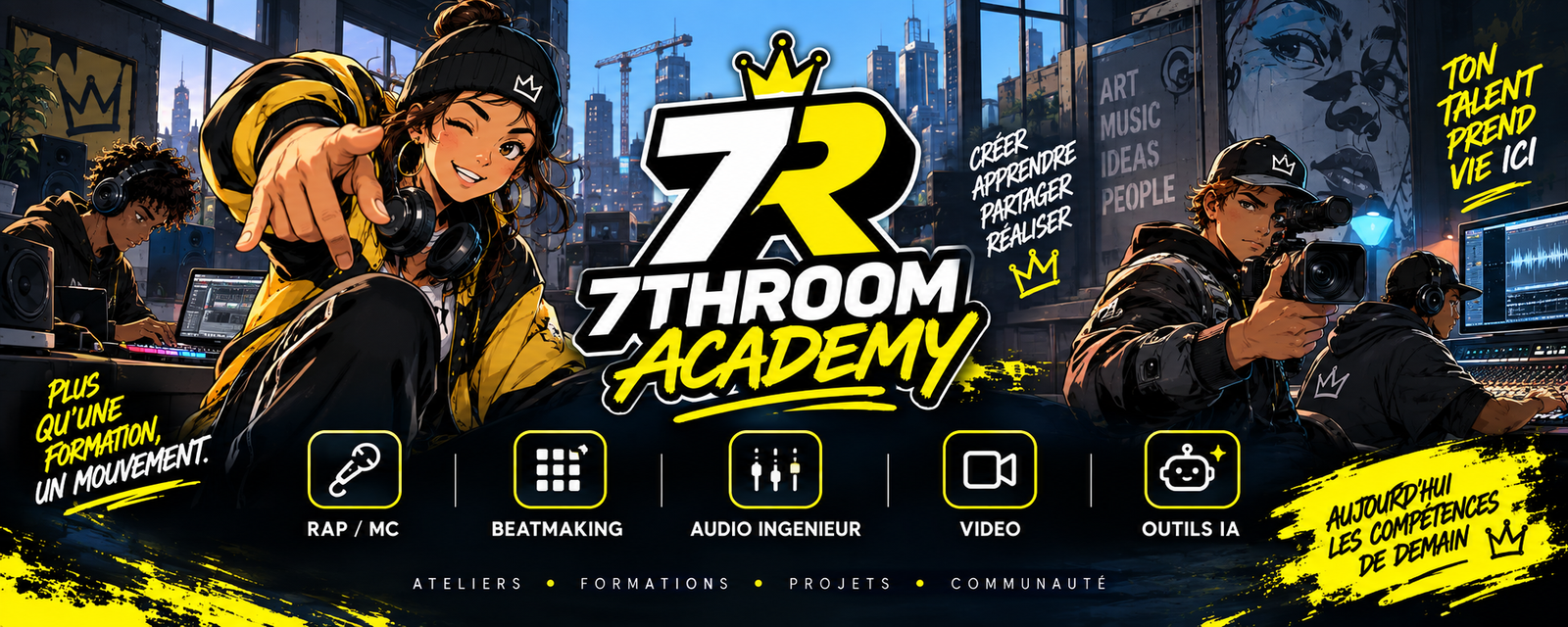7th Room Academy — ton talent prend vie ici